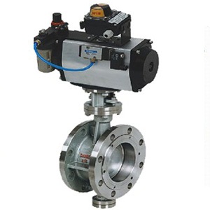 D643H pneumatic flange hard seal butterfly valve