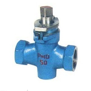 X13W two way internal thread stainless steel plug valve