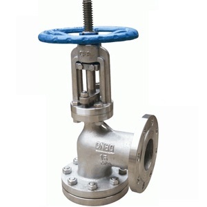 Angle discharge valve